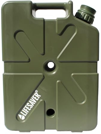 LifeSaver® Jerrycan - Bidon de filtre à eau (18,5 l) - Filtre 99,9999% de toutes les bactéries - Traitement de l'eau potable - Camping jusqu'à 20 000 litres