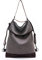 Handtasche Damen Vintage Umhängentasche Anti Diebstahl Tasche Leder Schultertasche Hobo Tasche für Reise Outdoor, Arbeit und Schule Grau