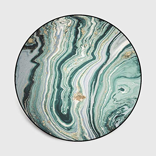 Runder moderner Teppich Chic Einzigartiges Farbverlaufsgrün, für Wohnzimmer Schlafzimmer Küchensofa Kinderzimmer Garderobe Kinderzimmer Stuhl Matte Durchmesser 200CM