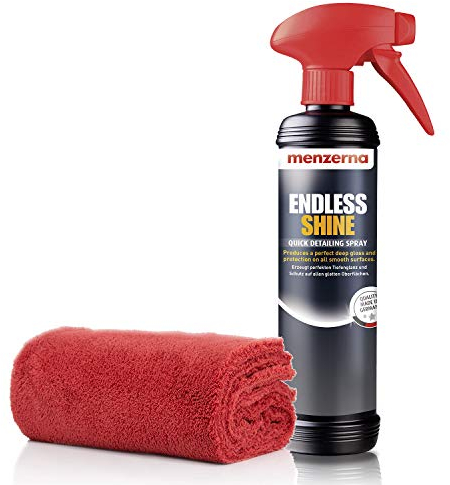 detailmate Menzerna Quick Detailer Set: Menzerna Endless Shine 500ml + Mikrofasertuch Superflausch 40x40cm, 550GSM