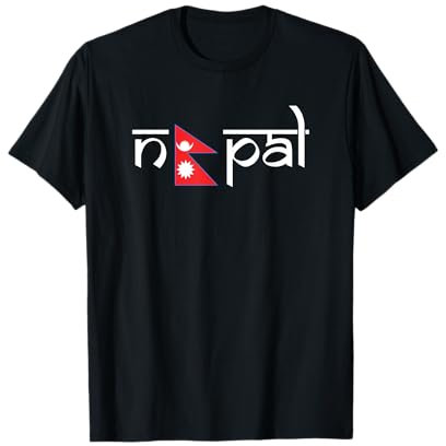 Flagge von Nepal T-Shirt