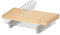 Amazon Basics Appendiabiti in legno con clip, confezione da 10, 36 x 16 cm, naturale