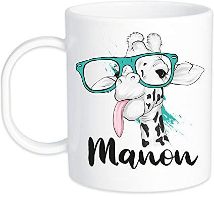 Mug incassable girafe personnalisable
