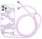Yoedge Collier Coque Compatible avec Huawei P20 Lite 5,84, Étui de Téléphone avec Cordon Ultra Mince Souple TPU Bumper Housse TPU 360 Degrés Antichoc avec Cordon Réglable, Nuage
