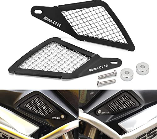 Copertura di protezione della griglia di aspirazione dell'aria compatibile con BMW R1200GS LC 2013-2017 Moto Air-Aspirazione Protezione Net, Nero