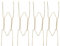 Zerodeko 4Pcs Plate Hangers, 8 Inches Invisible Plate Hangers, Wall Wire Plate Hangers Holders with Hooks for Antique Plates& Arts