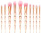 Pinselset Makeup Start Makers 10 Stück Professionelle Make Up Pinsel Set, Premium Synthetische Schminkpinsel Set und Kabuki Pinsel Für Gesicht und Augen Make-Up (Rosa Gold)