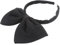 Mobestech haarreif schleife stirnband rote schleife schwarzes schleifen haarband schleife haarreif Bowknot-Stirnbänder Retro-Stirnbänder haarschmuck großer Bogen Haarring Hara Kind