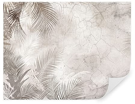 TAPEKO Papier Peint Panoramique Feuilles Premium 260x180 cm 3D Feuilles de Grunge style Douces Papier Peint intissé pour Chambre Salon Décoration Murale u73583