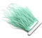 1 metro de plumas de avestruz verde menta con flecos con cinta de raso para vestidos, costura, manualidades, disfraces, paquete decorativo
