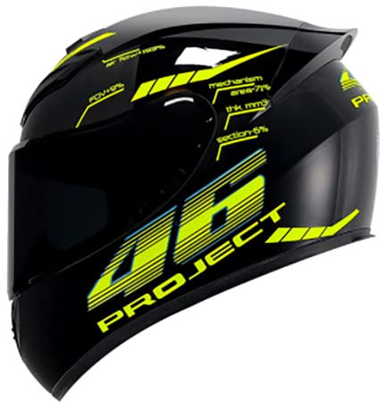 Integralhelm, Motorradhelm, modulare Motorradhelme für Unisex-Erwachsene, Streetbike, Cruiser, Roller, DOT-zugelassen E,M54-56CM