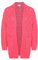IZIA Damen Einfacher Griff, Dicke Taschen, Strickjacke mit V-Ausschnitt Pink Größe M/L