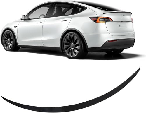 GOQELK Tesla Model Y Heckspoiler aus mattem Kohlefaser,Tesla Model Y Spoiler Heckspoiler Flügel Lippe Matt Kohlefaser für 2020 2021 2022Stilvolles Zubehör für mehr Leistung und Ästhetik