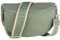 MIRROSI® Bauchtasche Damen, Echtleder, Made in Italy, Umhängetasche, Brusttasche, Crossbody Bag (1 Tasche & 2 Gurte) (Mint (Uni Mint Beige), Große Tasche (28x18x9cm))