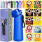 Trinkflasche Starter Set mit 10 aromatischen Waffeln, Trinkflaschen 650 ml Flasche Obst Duft Süßwasser E%0 Tasse Wasser für und Outdoor Fitnessstudio (Matte Blue2.0+10Pods)