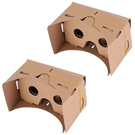 TsoLay 2X Tablero Duro de 6 Pulgadas DIY 3D VR Gafas de Realidad Virtual para Google Cartón