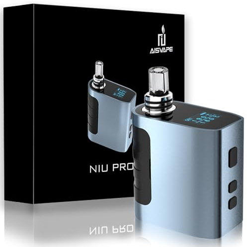 IXIGER Vaporizer,Vaporizer für Kräuter & Extrakte,Kräuter Verdampfer,Kein Nikotin,Einfache Reinigung,Ausziehbares Glasmundstück,Konvektion,mit Anleitung, Kompakt(gunmetal)