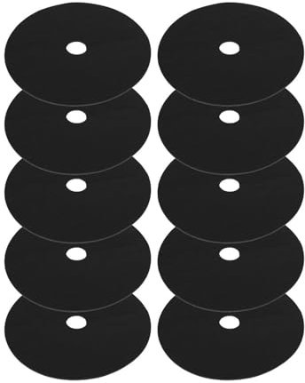 Mantillo No Tejido Para árboles Anillo de árbol no tejido, Base redonda, cubierta de tela barrera contra malas hierbas, mantillo reutilizable for Control de paisajismo, protección de raíces, 10 Uds. A