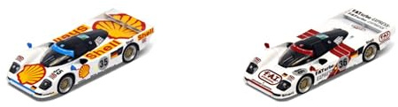 SPARKY 1/64 YCOMBO64004 Porsche 962 LM Shell Combo - 3RD and Winner Le Mans 1994 Diecast Modellcar