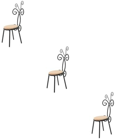 ibasenice 3stücke Miniaturmöbel Maßstab Sessel Modell Für Puppenhaus- Realistische Form Platzsparend Vielseitig Einsetzbar Für Mini-landschaften