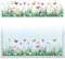 Peacoblue Fensterbilder Selbstklebend 120cm x 30cm, 1 Blatt Blumen- und Schmetterlingsmuster, dekorativer, abnehmbarer Fensteraufkleber für die Dekoration von Glasfenstern zu Hause, im Büro
