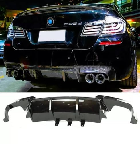 For Auto Perfectionists UK Rear Valance Diffuser Quad Exhaust Compatible With BMW 5 Series M5 F10 F11 2010-2017 M Sport ABS Gloss Black