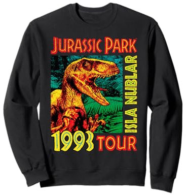 Jusrassic Park Isla Nublar 1993 Tour-Poster Sweatshirt