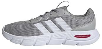 adidas Herren Cloudfoam Flex Laces Shoes, MGH Solid Grey/FTWR White/Better Scarlet, 40 2/3 EU