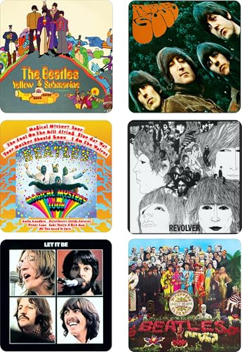 Iconic album covers coaster set of six
