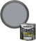 AOC24 Direct to Metal Paint - Gloss/Matt/Satin Finish - Garden Exterior Metal Surface Paint, No Primer Needed - Water-Based, Rust-Proof for Gates, Railings - Tough Durable, (Steel Grey Gloss, 250ml)