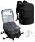 VENATIN Zaino da Viaggio con Sottovuoto con Pompa Zaino Easyjet 45x36x20 baggalio mano Sottovuoto con Compressione Airback per uomo e donna, Nero
