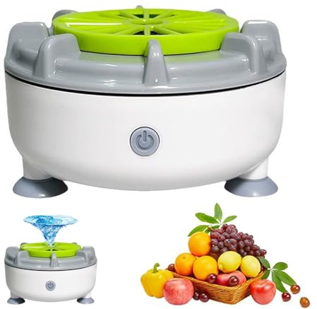 Seattleget Efficient Portable Fruit and Vegetable Washers, Ultrasonic Vegetable Cleaner, Rechargeable Fruit and Vegetable Washing Machine, Automatic Fruit Cleaner for Vegetable, Fruit, Meat