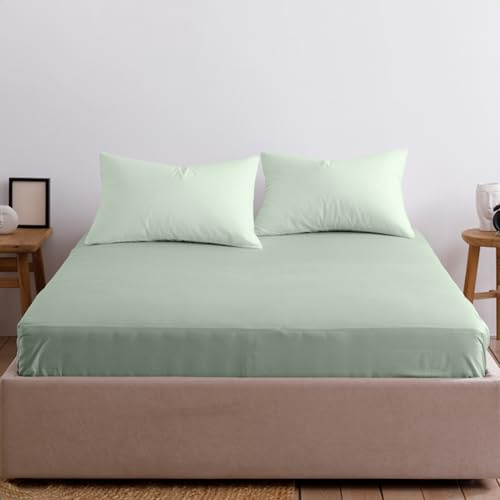 Home Sweet Home UK 40 cm Fitted Bed Sheets Super King - Super Soft Bedsheets For Super King Size Bed, Brushed Microfibre Anti Wrinkle Superking Bed Sheets Fitted Breathable & Fade Resistant
