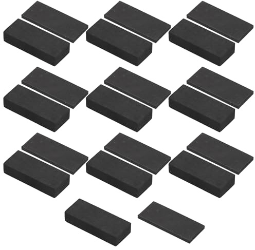 20 Stück Selbstklebend Wandschutz Bett, Selbstklebend Wandschutz,Wandpuffer Schaumstoff, Kopfteil Stopper, Eva Foam Abstandshalter Wand, Möbel Wandschutz Anti-Shake (Schwarz, A)