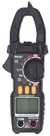 Fafeicy Zangenmultimeter 600 A AC DC Spannungsprüfer Digital mit Hintergrundbeleuchtung und Taschenlampe für Elektriker und Techniker
