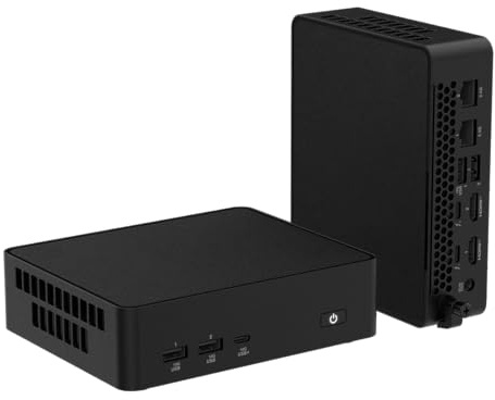 NUC 16 Pro Mini PC NUC16GDKU5, Intel Core Ultra 5(325) Prozessor, Wi-Fi 7, Bluetooth 6.0, Dual 2.5G LAN, Thunderbolt 4, Schwarz, 144 mm x 117 mm x 42 mm (16 GB RAM + 1 TB SSD)