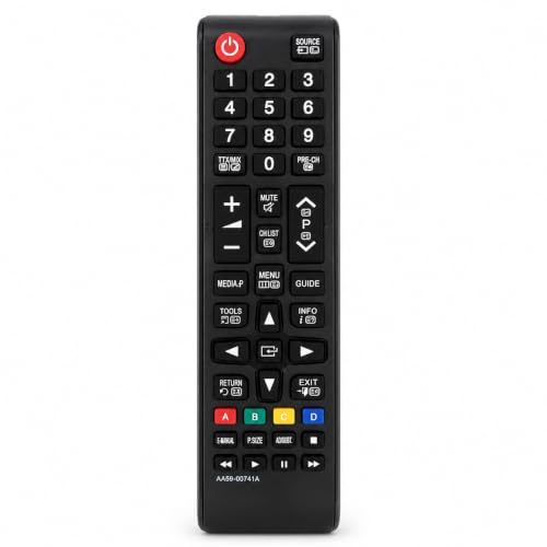 Replacement Remote Control Compatible with Samsung TVs, Replaces AA59-00741A, Infrared Remote for Select F, H and J Series LED LCD Smart TVs, No Setup or Programming Required
