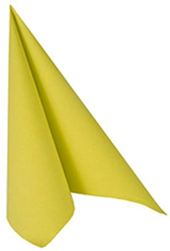 Papstar ROYAL Collection 1/4-Falz 40 cm x 40 cm gelb, #11609, 1 X 50er Pack