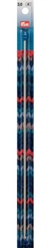 Prym 195215 Tunesische Häkelnadeln ALU 30 cm 3,00 mm grau
