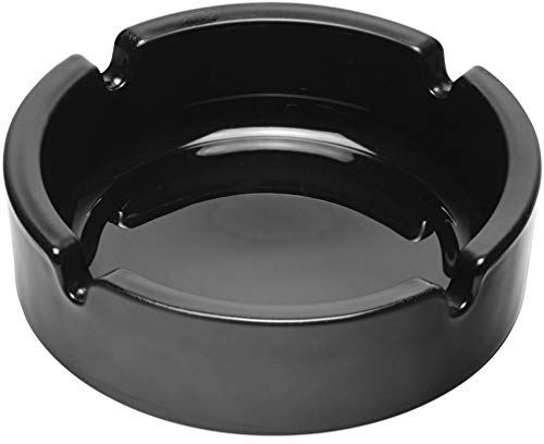 Arcoroc ARC 55878 Cologne Aschenbecher, 8,5 cm, Ascher, Glas, schwarz, 1 Stück