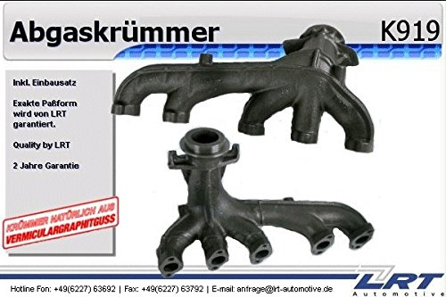 LRT K919 Krümmer, Abgasanlage