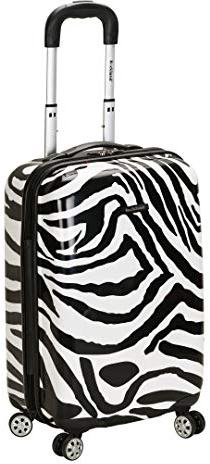 Rockland Safari Hartschalen-Trolley, Zebra, Einheitsgröße, Melbourne Hardside Erweiterbares Spinnrad Gepäck