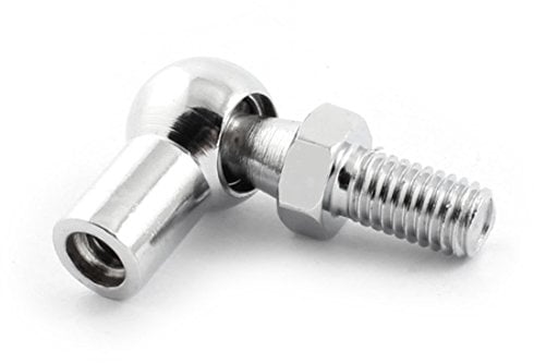 sourcing map Gasfeder Stangenende Fitting M8 Außengewinde Kugelbolzen Kugelzapfen für Gasdruckfeder Gasfeder Heckklappe Frontklappe