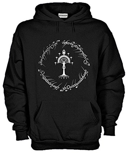 Settantallora - Felpa con Cappuccio KJ1115 Albero Bianco Gondor Taglia L