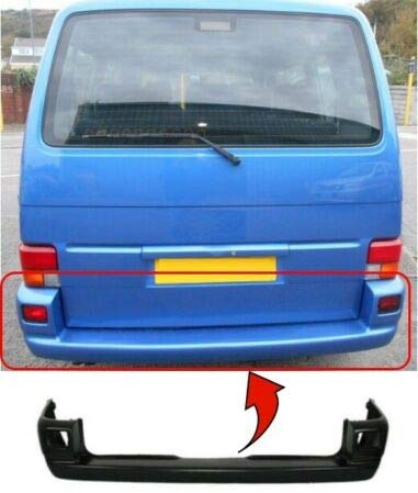 TVP Trade Vehicle Parts.co.uk Compatible With Rear Bumper Black Smooth Vw Transporter T4 Caravelle 1997-2003