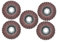 5 Stück 125mm Polierfächerscheibe Mittel/Medium Vlies Polierscheibe, 22.23mm, Polier Scheibe.