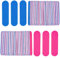 KISEER Mini Nail Files Bulk, 100 Pcs Disposable Double Sided Emery Boards Travel Size for Men, Women, Kids (Blue and Pink)