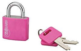 THIRARD - Cadenas à clé TYPE 1 aluminium color 30 mm rose