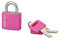 THIRARD - Cadenas à clé TYPE 1 aluminium color 30 mm rose