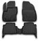 Element Gummimatten Passgenaue Fußmatten Ford Focus C-MAX 2003-(RN) 4tlg, Schwarz